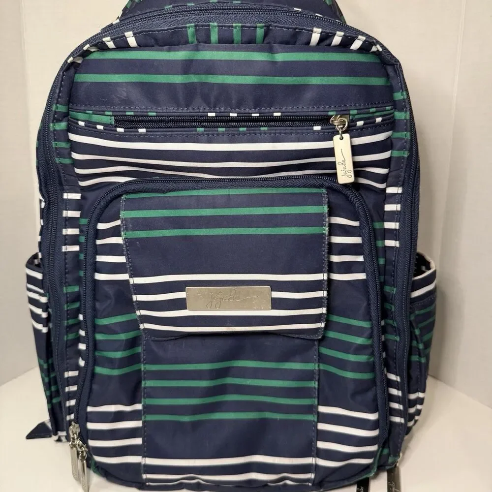 JuJuBe Be Right Back BRB Backpack Diaper Bag Providence Coastal EUC